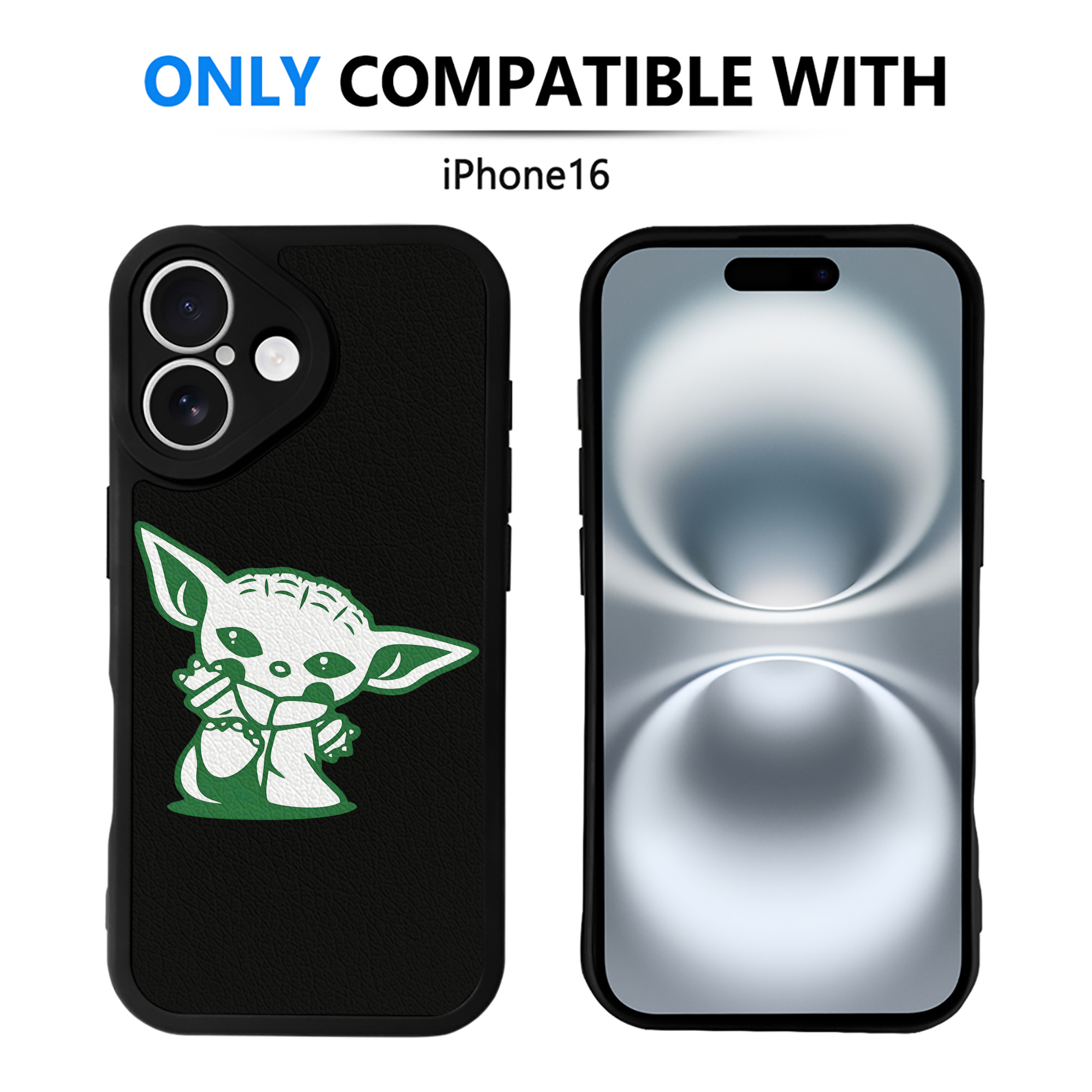 （画像用） スター・ウォーズ Star Wars 【iPhone 16シリーズ対応】シリコンスマホケース（レザー調） 材質：シリコン